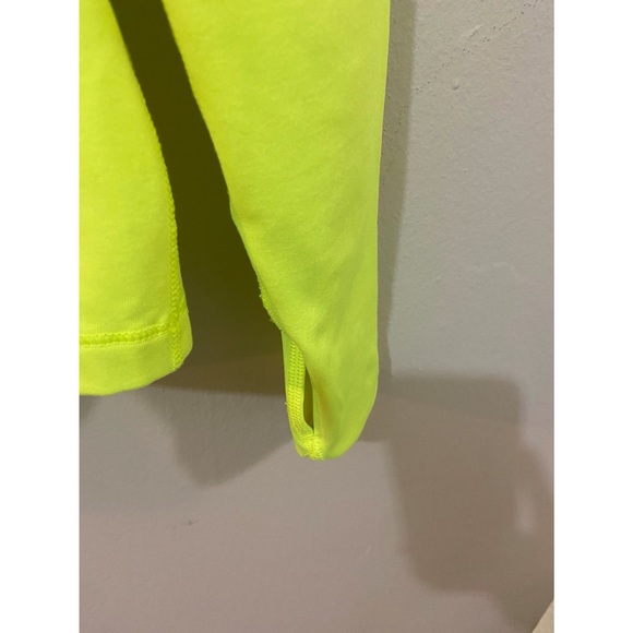 Nike Pro Women's Dri Fit Long Sleeve Neon Green - Picture 3 of 4